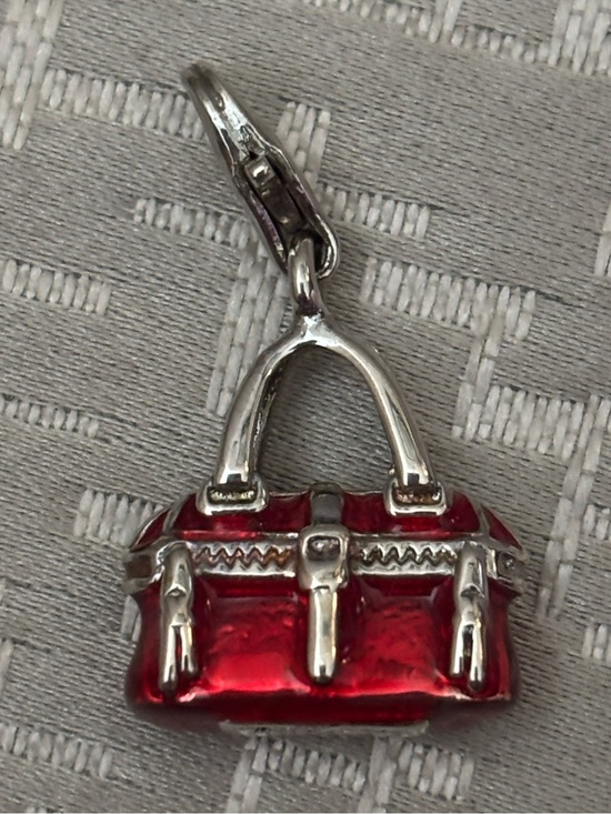 Thomas sabo Jewelry - Thomas Sabo Red Enamel Handbag Charm Pendant 925 silver marked